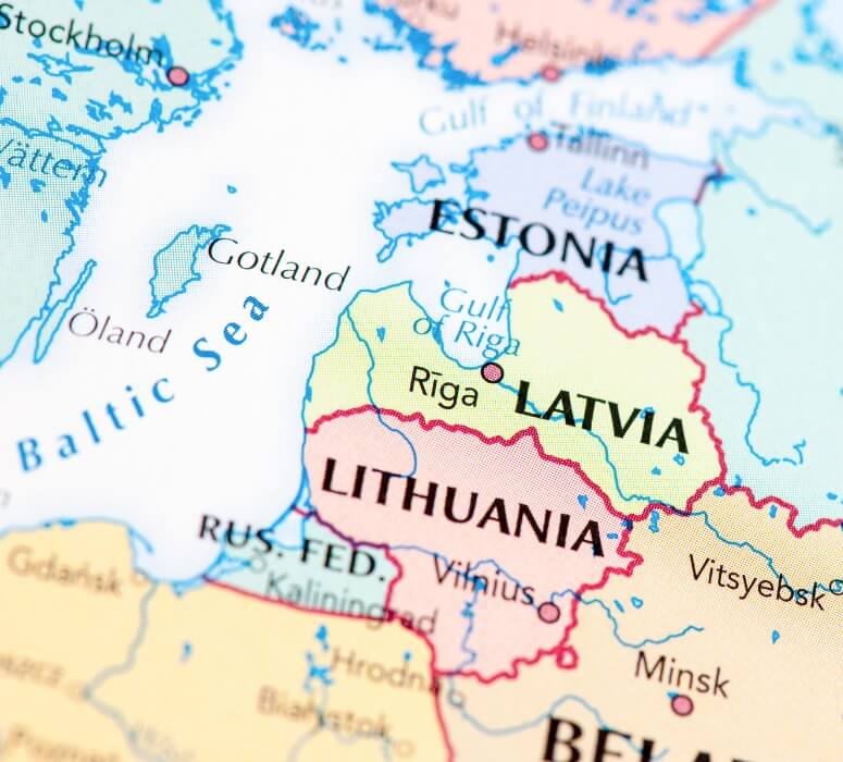 Baltic region - Lithuania, Latvia, Estonia